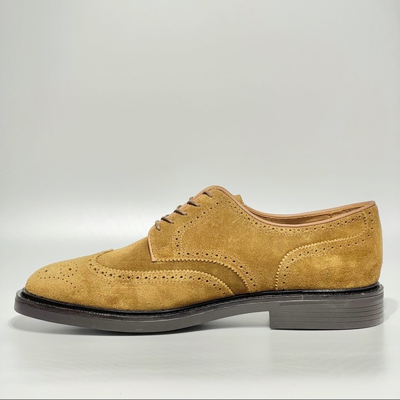Polo Ralph Lauren Mens Asher Wingtip Oxford Suede Leather Dress Shoes - Picture 10 of 11